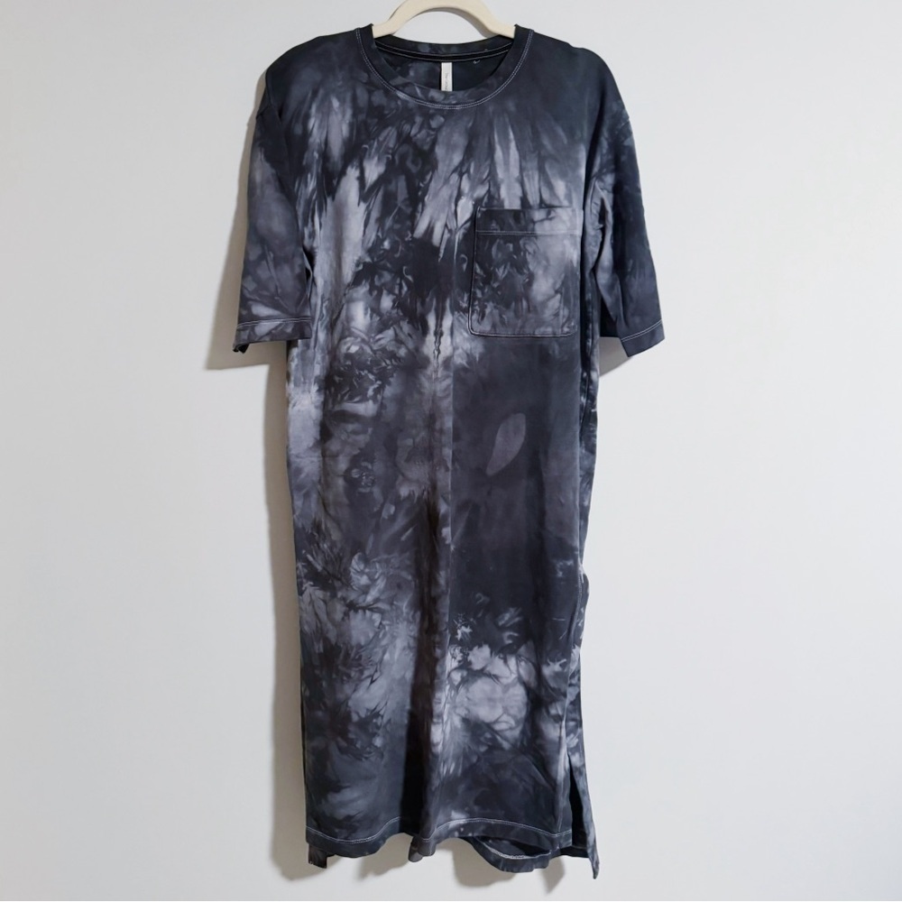 Babaton - Grey Tie Dye Tshirt Dress